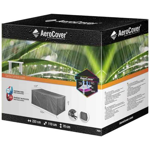 AeroCover 7925 Atmungsaktive Schutzhülle für Tische 220x110xH70 cm atmungsaktiv