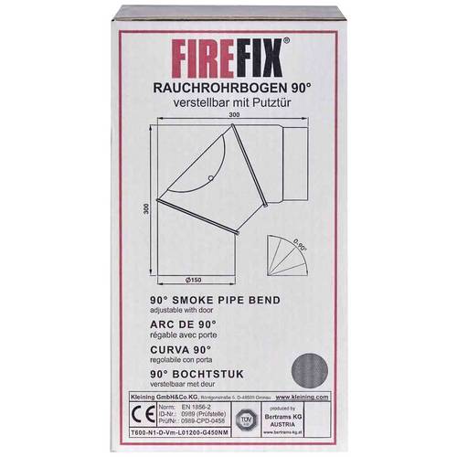 Firefix RD150/B Ofenrohrbogen