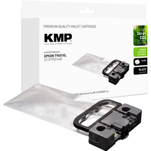 KMP Druckerpatrone ersetzt Epson T9651 Kompatibel Schwarz E260X 1660,4001