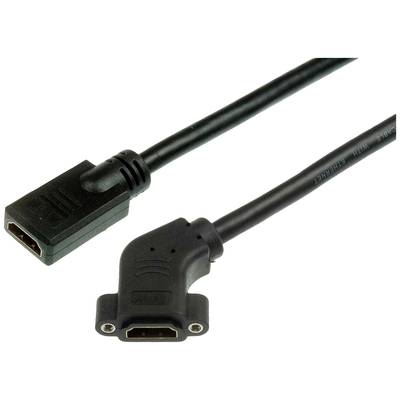 Lyndahl HDMI Adapterkabel HDMI-A Buchse 0.3 m Schwarz LKPK006-03  HDMI-Kabel