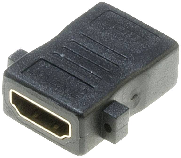 Lyndahl LKPA008 HDMI Adapter [1x HDMI-Buchse - 1x HDMI-Buchse] Schwarz vergoldete Steckkontakte