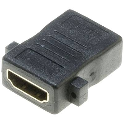 Lyndahl LKPA008 HDMI Adapter [1x HDMI-Buchse - 1x HDMI-Buchse] Schwarz vergoldete Steckkontakte 