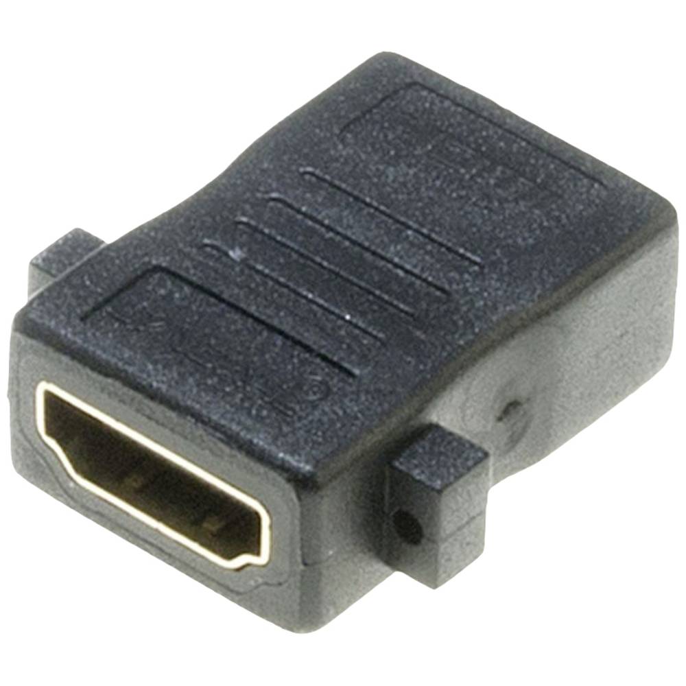 Lyndahl LKPA008 HDMI Adapter [1x HDMI-bus 1x HDMI-bus] Zwart Vergulde steekcontacten