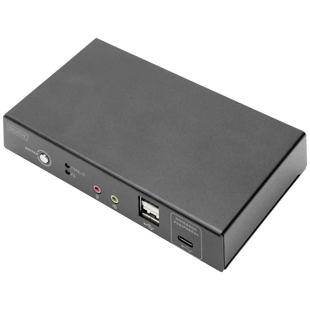 Digitus DS-12901 KVM-switch 2 poorten HDMI Toetsenbord, USB 1920 x 1080 Pixel, 1920 x 1200 Pixel, 1920 x 1280 Pixel, 1920 x 1440 Pixel, 2560 x 1080 Pixel, 2560