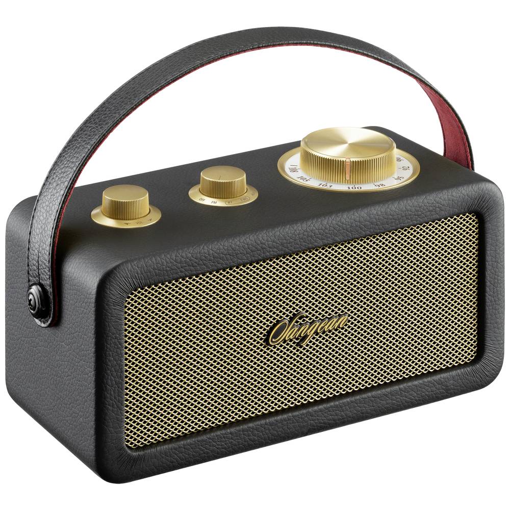 Sangean RA-101 Draagbare radio FM Bluetooth, AUX Oplaadbaar Zwart, Goud
