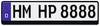 HP Autozubehör Kunststoff Kennzeichenrahmen Schwarz (B x H) 520 mm x 114 mm