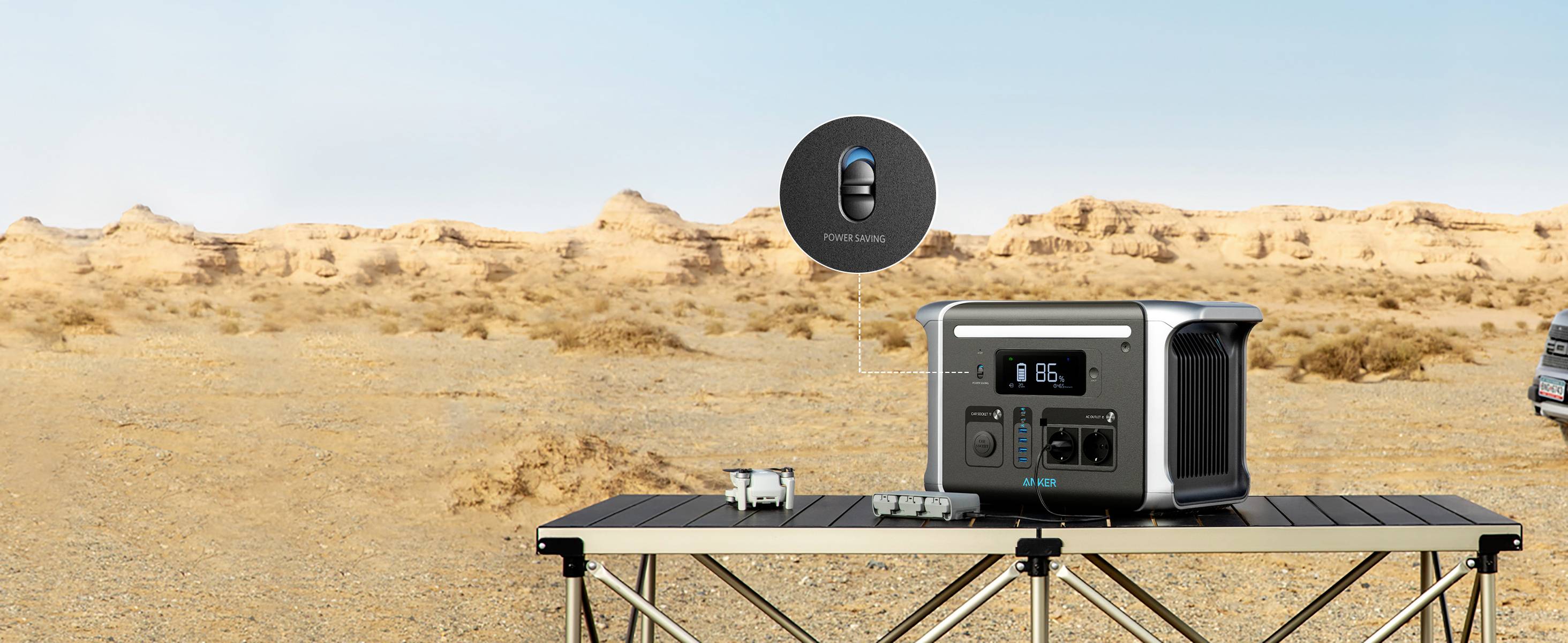 Anker 757 PowerHouse Powerstation 384 Ah LiFePO 4 Schwarz LED Taschenlampe, mit Laderegler-19