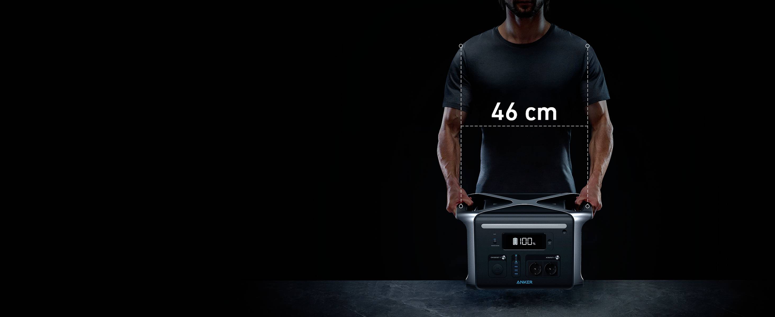 Anker 757 PowerHouse Powerstation 384 Ah LiFePO 4 Schwarz LED Taschenlampe, mit Laderegler-21