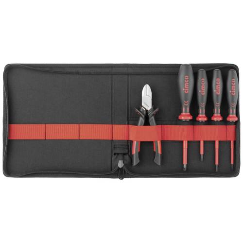 Cimco 104041 Werkzeugset VDE, Elektriker in Tasche 5teilig