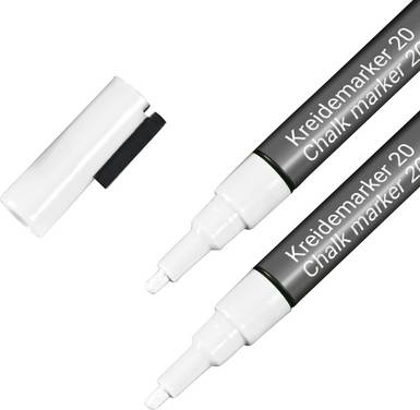 Sigel BA178 Kreidemarker Weiß 1 mm, 2 mm N/A