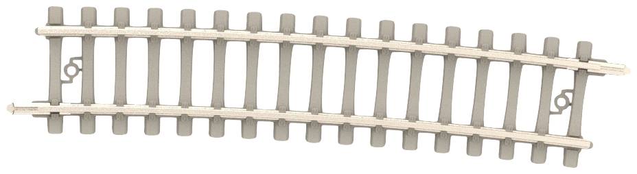 MiniTrix N  rails T14516 Betonnen dwarsliggers, Gebogen 7.5 &deg; 10 stuk(s)