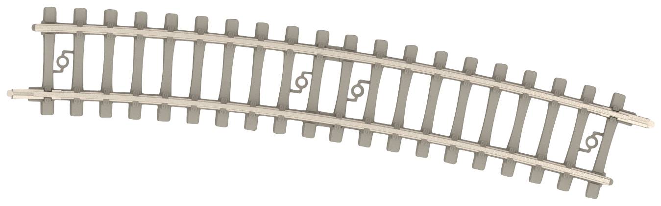 MiniTrix N  rails T14517 Betonnen dwarsliggers, Gebogen 15 &deg; 10 stuk(s)