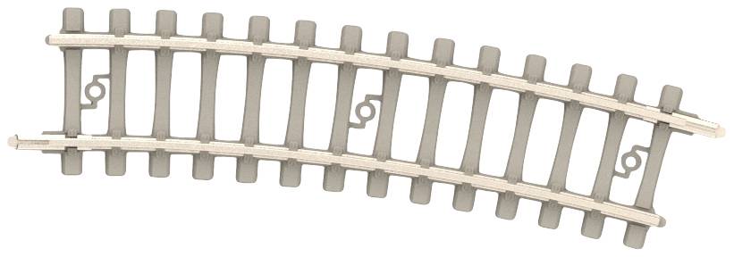 MiniTrix N  rails T14524 Betonnen dwarsliggers, Gebogen 15 &deg; 10 stuk(s)