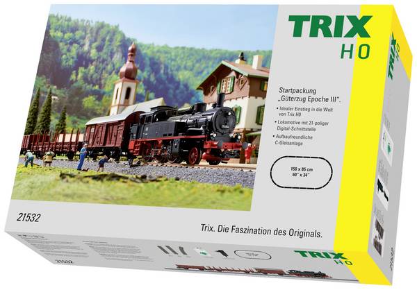 TRIX H0 T21531 Digital-Startpackung Güterzug Epoche III