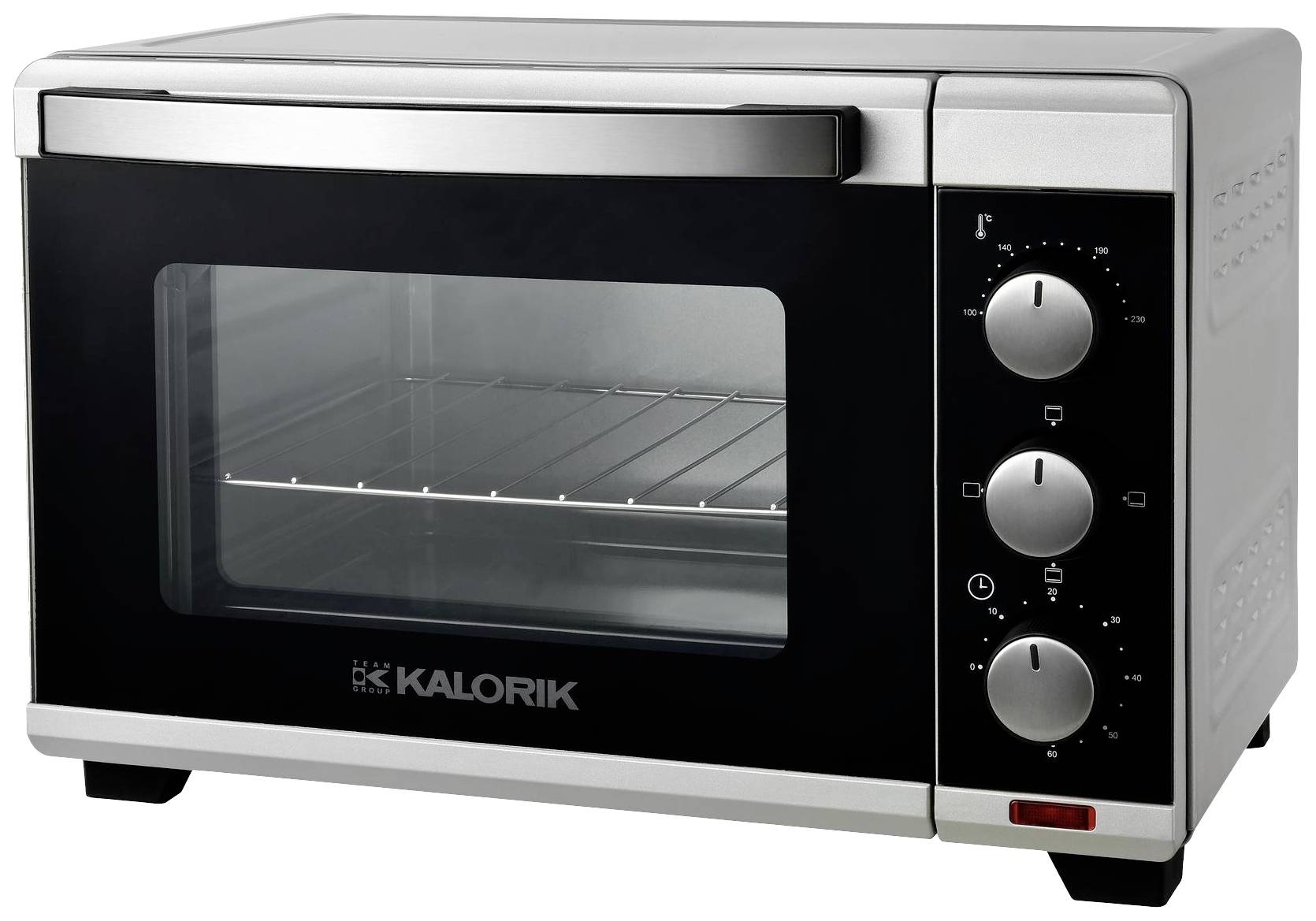 Kalorik TKG OT 2011 SR Minibackofen Kontrollleuchte, Grillfunktion 19 l-0
