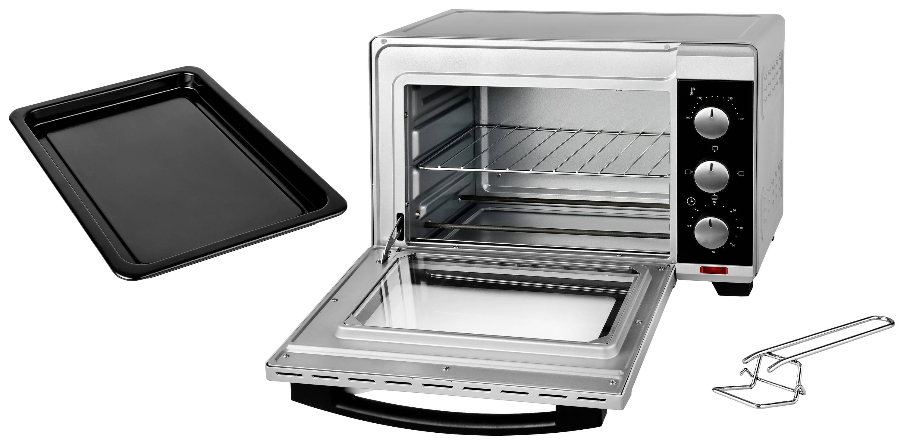 Kalorik TKG OT 2011 SR Minibackofen Kontrollleuchte, Grillfunktion 19 l-1