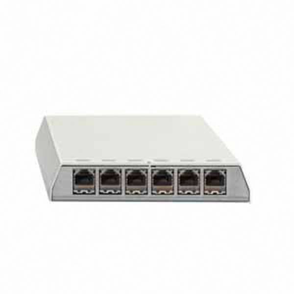 Rutenbeck PP-ClassEA#23811106 6 Port Patch-Panel CAT 6 Weiß