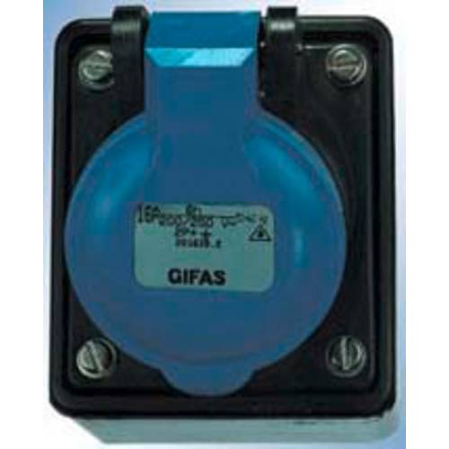 Gifas Electric 241628.E 101547 CEE Wandsteckdose 16 A 2polig 1 St.