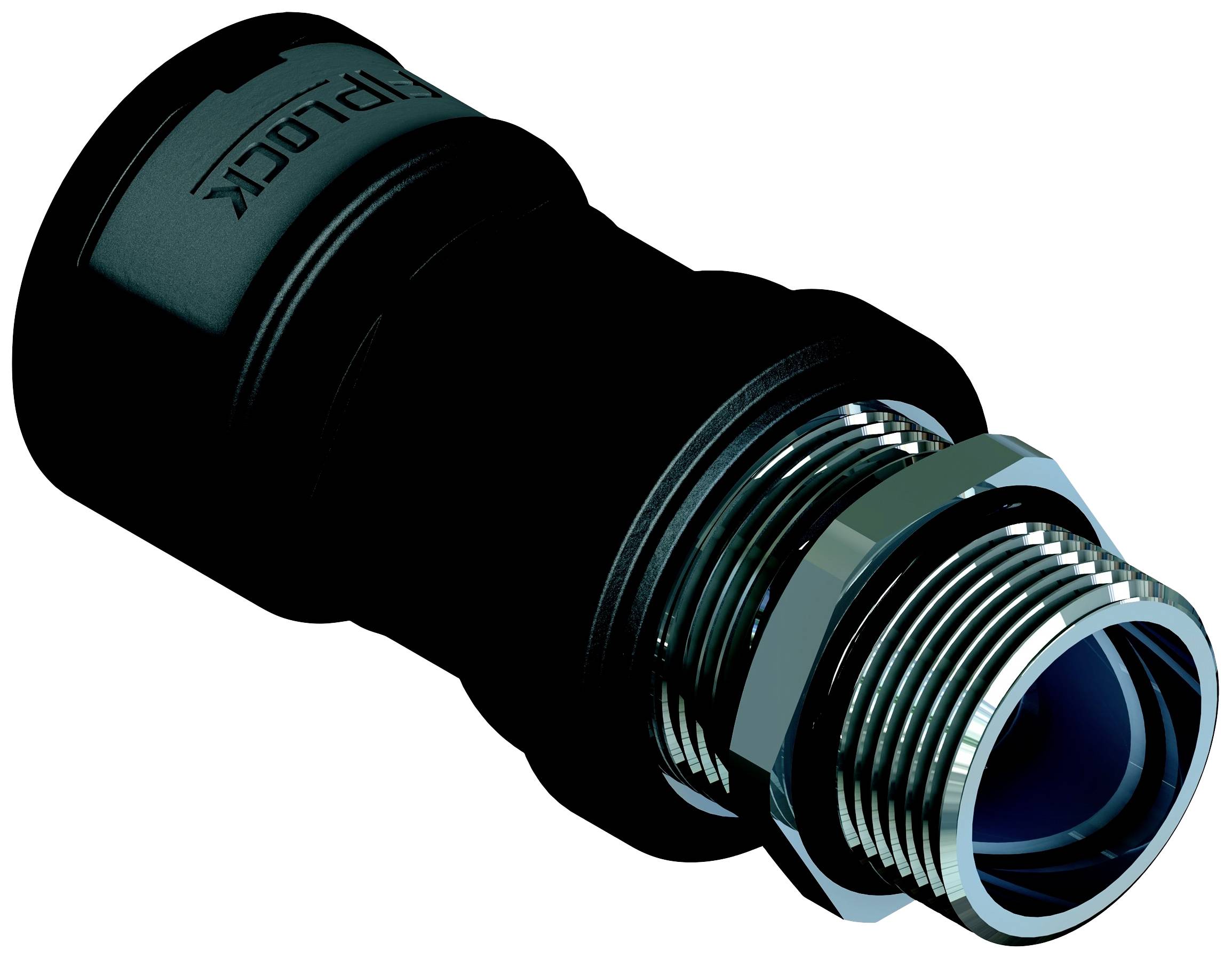 Fränkische Rohrwerke 4890697120 Verschraubung 79.1 mm Schwarz 10 St.