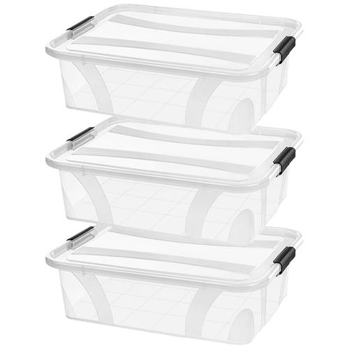 Thumbnail - Siena HOME Aufbewahrungsbox Anzio Transparent 7 l (B x H x T) 385 x 111 x 254 mm 3 St.