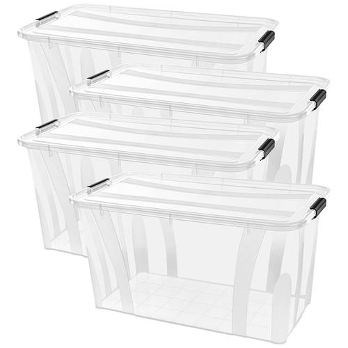 Thumbnail - Siena HOME Aufbewahrungsbox Anzio Transparent 32 l (B x H x T) 510 x 230 x 385 mm 4 St.