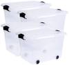 Siena HOME Aufbewahrungsbox Anzio Transparent 20 l (B x H x T) 45 x 25 x 33.5 cm 4 St.