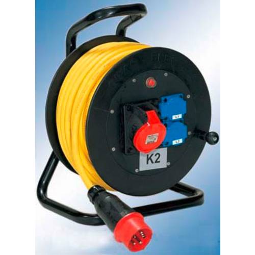Gifas Electric 259809 Kabeltrommel 50 m Schutzkontakt-Stecker