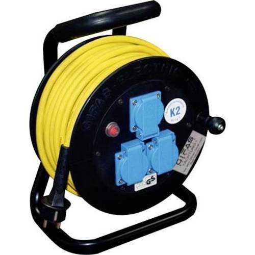 Gifas Electric 255873 Kabeltrommel 25 m Schutzkontakt-Stecker