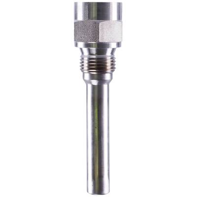Metallischer Temperaturfühler mit Gewinde und glatter Oberfläche, geeignet für industrielle Anwendungen.