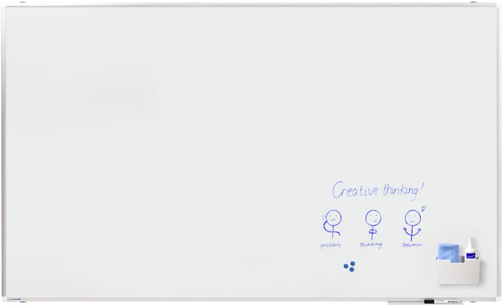 Legamaster Whiteboard PREMIUM PLUS (B x H) 200 cm x 120 cm Weiß emailliert Inkl. Ablageschale, Inkl. Boardmarker-3