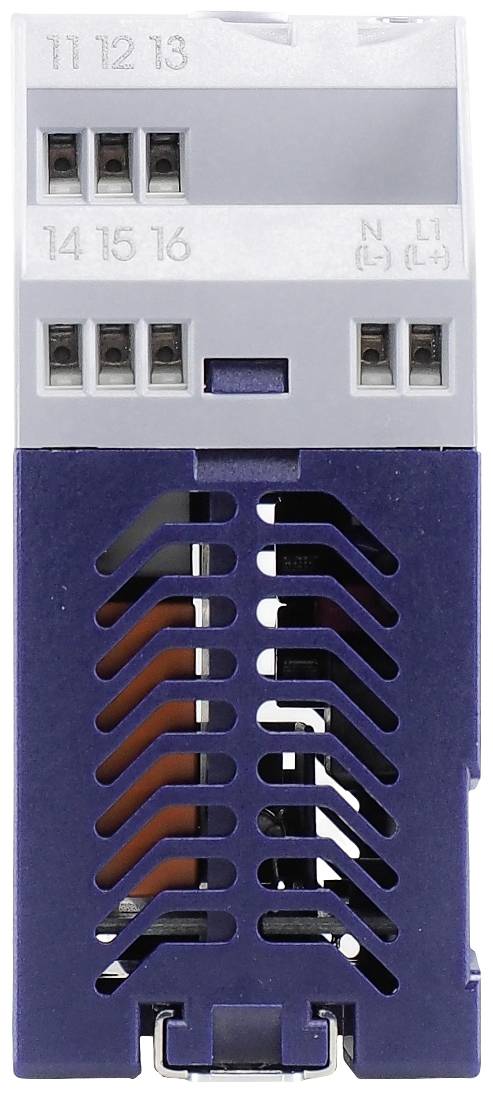 Elektronisches Gerät mit Steckverbindungen oben, Nummern 11 bis 16. Unten Lüftungsschlitze. Zweck oder Marke nicht erkennbar.