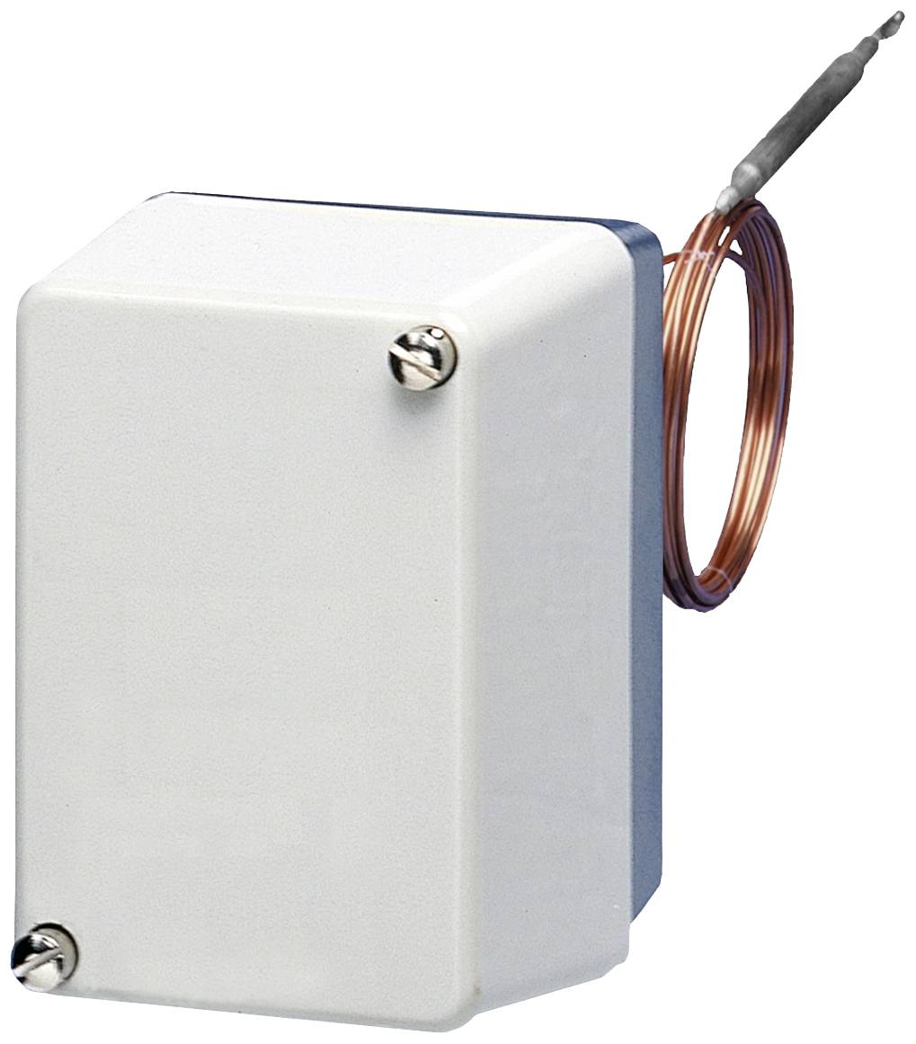 Weißes rechteckiges Gehäuse mit einem angehängten Kupferdraht, häufig verwendet als elektrisches oder elektronisches Gerät.