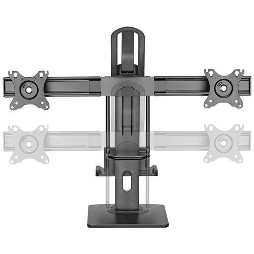 My Wall Monitor-Standfuß HL61L 2 Display(s) 43,2 cm (17) - 68,6 cm (27) Schwarz Drehbar, Neigbar, Höhenverstellbar