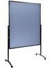 Legamaster Moderationstafel PREMIUM PLUS Filz Blau-Grau beidseitig verwendbar, Pinntafel, Inkl. Rollen 7-204210