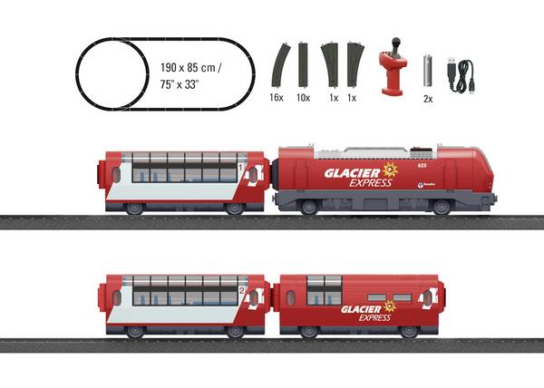 Märklin World 29348 H0 Startpackung Glacier Express