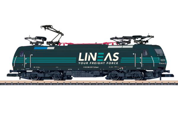Märklin 88487 Z E-Lok BR 186 Lineas Elektrolokomotive Baureihe 186 der TRAXX-Familie von Railpool. vermietet an Lineas.