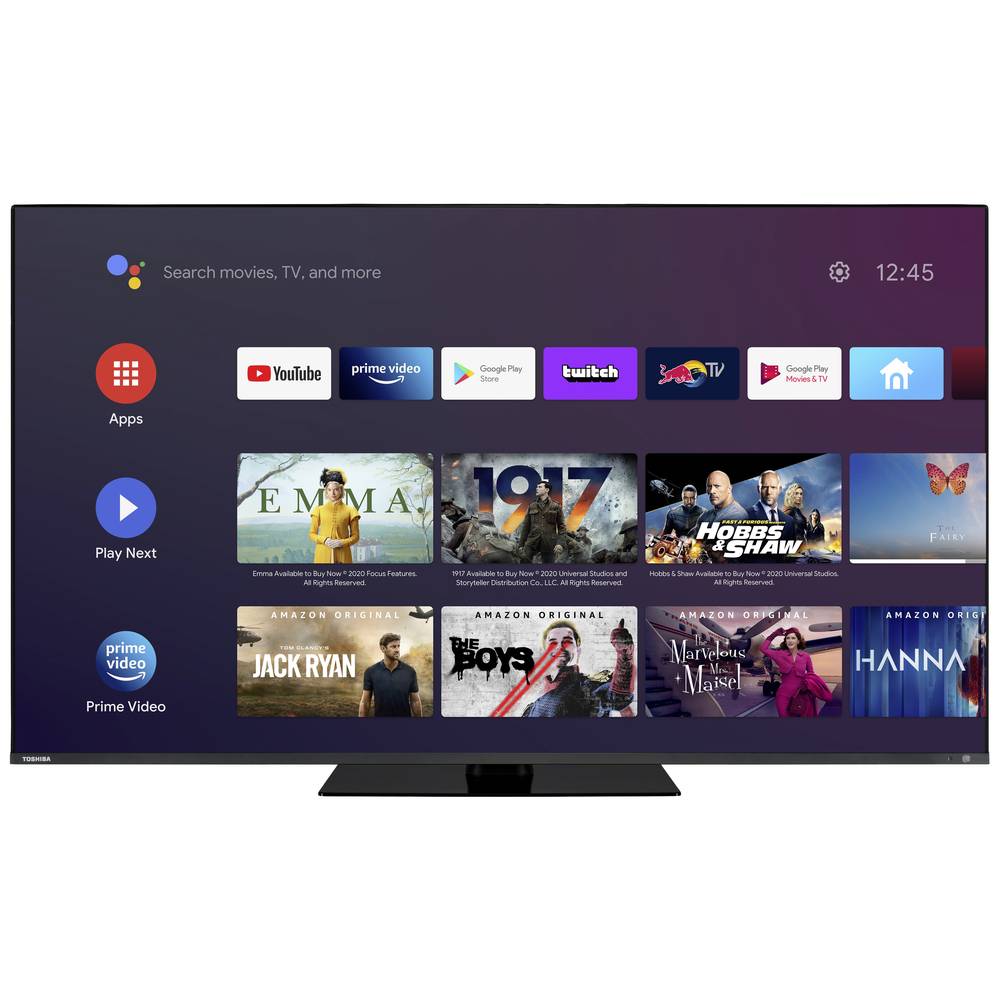 Toshiba Led-TV 55QA7D63DG, 139 cm-55 , 4K Ultra HD, Smart TV Android TV