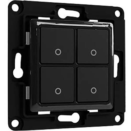 Shelly Shelly Wall switch 4 - black Wandtaster
