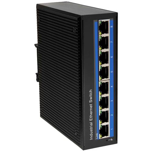 Thumbnail - LogiLink NS203P Industrial Ethernet Switch 8 Port 10 / 100 / 1000 MBit/s PoE-Funktion