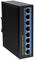 Industrieller Ethernet-Switch mit 8 Ports, nummeriert von 1 bis 8, für Netzwerkverbindungen in industriellen Umgebungen.