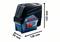 'Bosch Professional GLM 30 C' Laser-Entfernungsmesser mit den Abmessungen 136 mm x 55 mm x 122 mm in Schwarz und Blau.