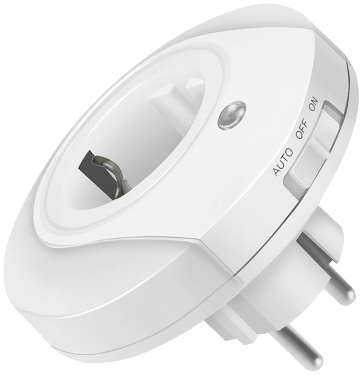 LED night light socket, twilight sensor, 1x CEE 7/3 Baumarkt & Garten Beleuchtung Außen- &-1