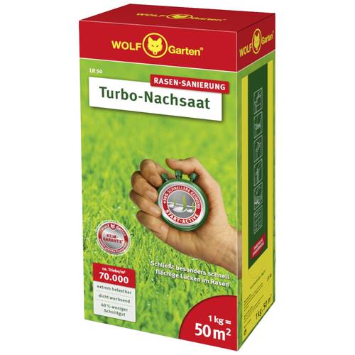 WOLF-Garten 3826031 Nachsaat-Rasen LR 50 für 50 qm 1 St.