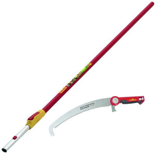 WOLF-Garten 71BCJ001650 multi-star Profi Astssäge Pro 370/ZM-V4 klappbar, Blatt 37cm, m.Stiel 220-400cm Teleskop-Astschere