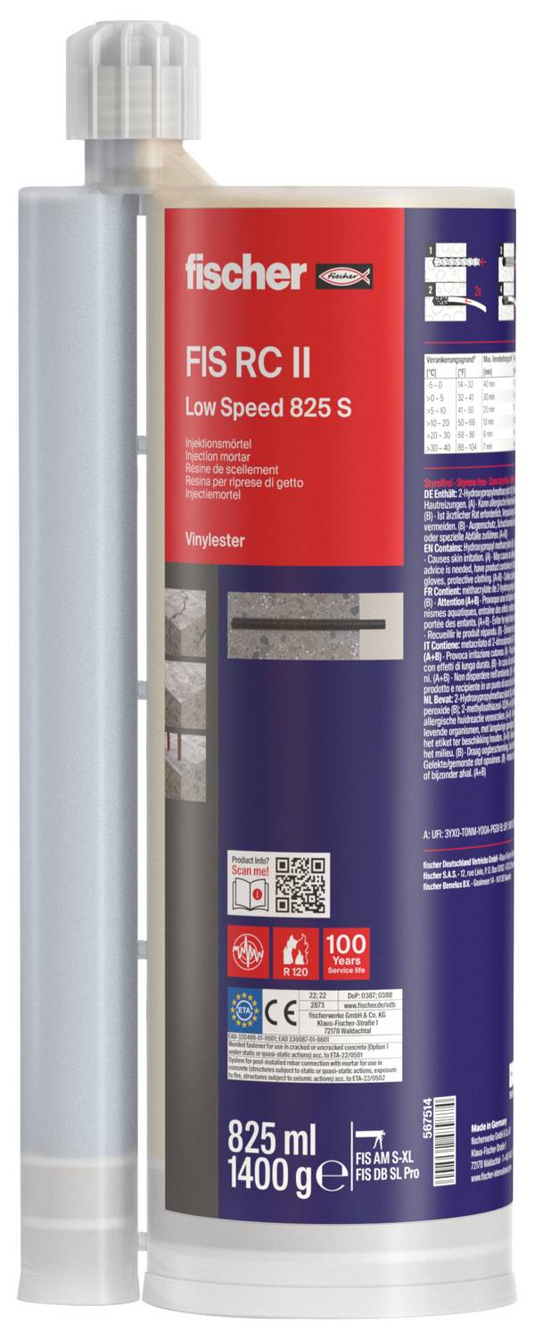 Fischer Injektionsmörtel FIS RC II 825 S 567514 825 ml