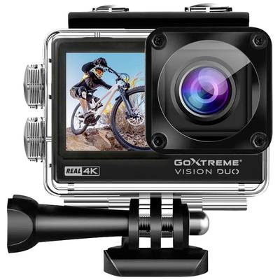 GoXtreme GoXtreme Vision Duo 4K Action Cam 4K, Dual-Display, Spritzwassergeschützt, Staubgeschützt, Wasserfest, WLAN, Ze