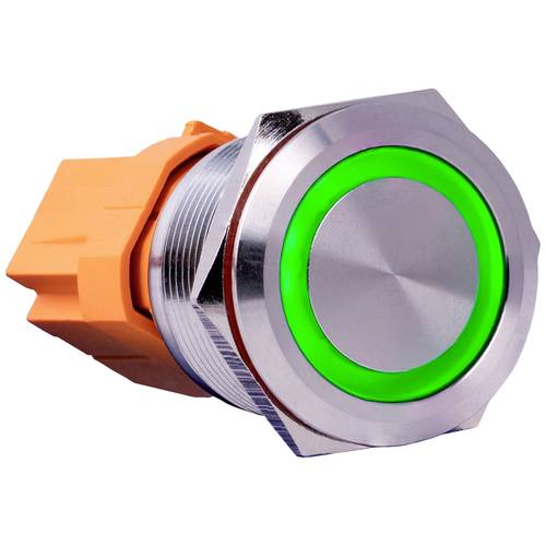 Joy-it Button22C-01 Button22C-01 Schalter 250 V rastend Grün (Ø x L) 24.80 mm x 34.50 mm IP67, IK10 1 St.