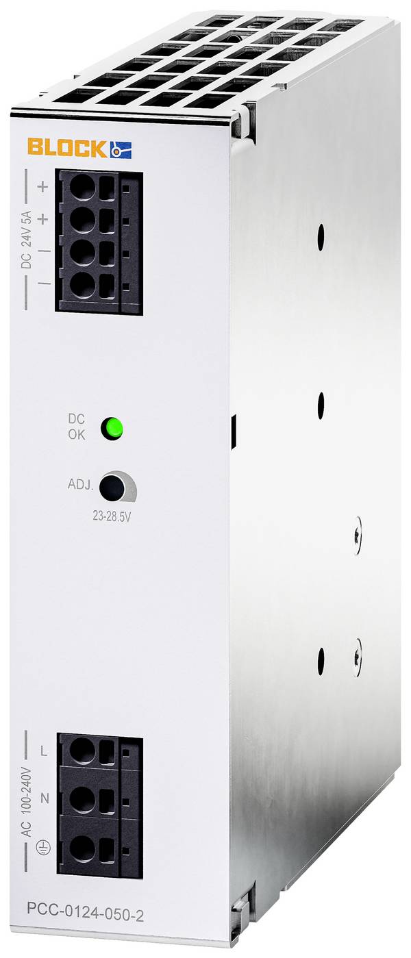 BLOCK PCC-0124-050-2 Schaltnetzgerät  24 V/DC 5 A 120 W Anzahl Ausgänge:1 x  Inhalt 1 St.