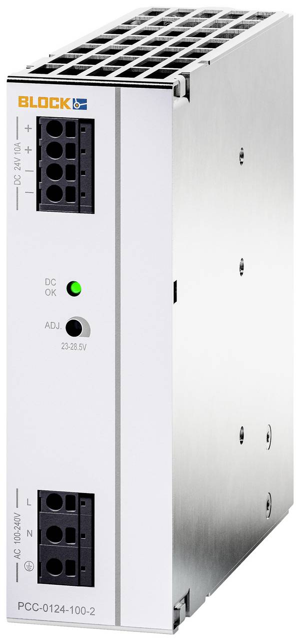 BLOCK PCC-0124-100-2 Schaltnetzgerät  24 V/DC 10 A 240 W Anzahl Ausgänge:1 x  Inhalt 1 St.