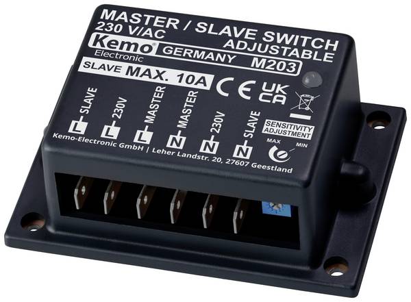 Kemo M203 Master Slave Schalter Baustein 230 V/AC